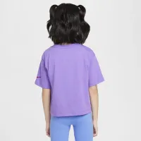 Nike Femme Pop Little дитячі футболка колір фіолетовий
