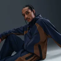 Nike Tech чоловічі Dri-FIT Woven Color-Block Windrunner Loose Куртка блакитний