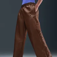 Nike Sportswear Windrunner жіноча Shine Pants колір коричневий