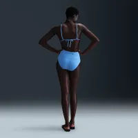 Nike Swim женская Triangle Bikini Top синий