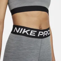 Nike Pro женская Mid-Rise Crop Mesh Panel лосины цвет серый