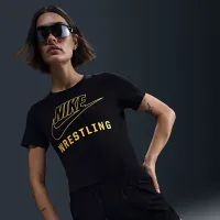 Nike Swoosh женская Wrestling футболка цвет черный