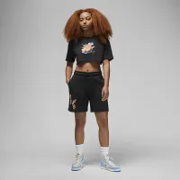 Nike Jordan Artist Series by Jordan Moss жіноча Super Cropped Tee колір чорний