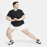 Nike One Classic жіноча Dri-FIT Short-Sleeve Top (великі розміри) колір чорний