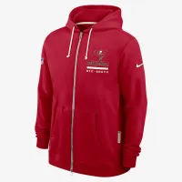 Tampa Bay Buccaneers Utility Player Sideline чоловічі Nike Dri-FIT NFL Full-Zip Толстовка з капюшоном колір червоний