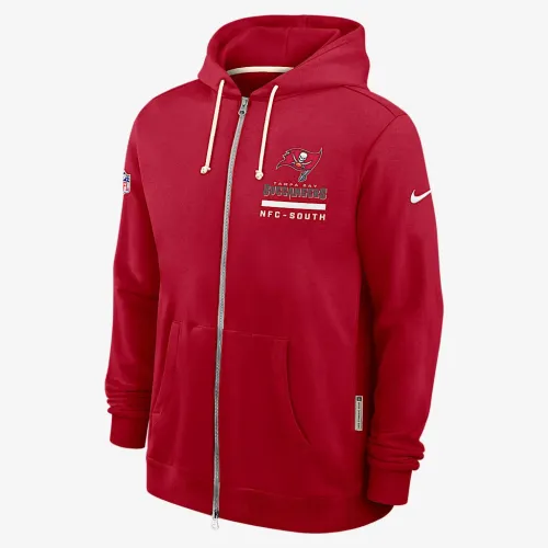 Tampa Bay Buccaneers Utility Player Sideline чоловічі Nike Dri-FIT NFL Full-Zip Толстовка з капюшоном колір червоний