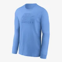 Nike Swoosh Big дитячі Soccer Long-Sleeve футболка блакитний