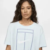 Nike Heritage жіноча Dri-FIT Short-Sleeve Cropped Top блакитний