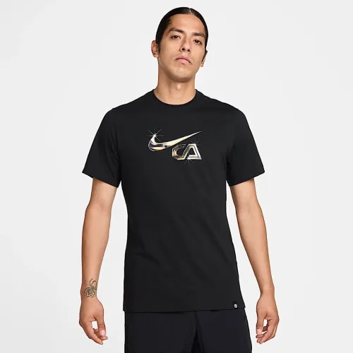 Club Америка Swoosh мужские Nike Soccer футболка цвет черный