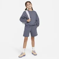 Nike Sportswear Icon Fleece Big дитячі оверсайз світшот колір сірий