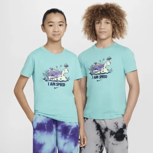 Nike Sportswear Big детские футболка цвет зеленый