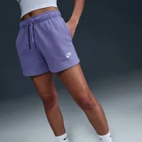 Nike Sportswear Club Fleece женская Mid-Rise шорты цвет фиолетовый