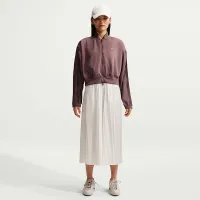 Nike Sportswear женская Pleated Sleeve Куртка цвет фиолетовый
