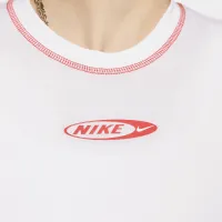 Nike Sportswear Chill Knit жіноча Slim Cropped футболка колір білий