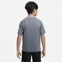 Nike Multi Big детские (для мальчиков) Dri-FIT Graphic тренировочные Top цвет серый