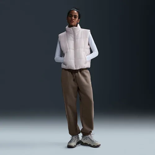 Nike Sportswear Phoenix Fleece жіноча З високою талією оверсайз Sweatpants колір коричневий