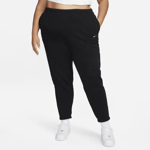 Nike Sportswear Chill Terry женская Slim С высокой Талией French Terry Sweatpants (большие размеры) цвет черный