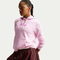 Nike Sportswear Club Fleece женская Graphic Pullover Толстовка с капюшоном Pink