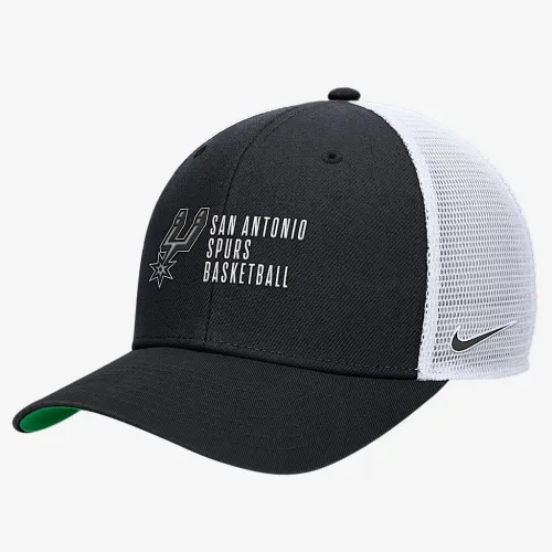 San Antonio Spurs 2024/25 Rise Icon Edition Nike NBA Trucker Cap цвет черный