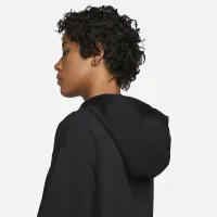 Nike Sportswear женская оверсайз Jersey Full-Zip Толстовка с капюшоном цвет черный
