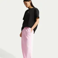 Nike Sportswear Club Fleece женская Mid-Rise Wide-Leg Sweatpants Pink