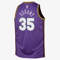 Kevin Durant Phoenix Suns 2024/25 City Edition Big детские Nike Dri-FIT NBA Swingman Jersey цвет фиолетовый