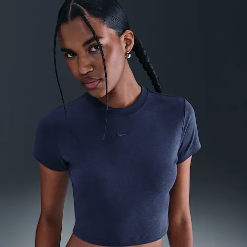 Nike Sportswear Chill Knit жіноча Cropped футболка блакитний