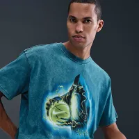Nike мужские баскетбольные футболка синий