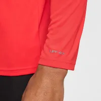 Nike Essential мужские Long-Sleeve Hydroguard Swim Shirt цвет красный
