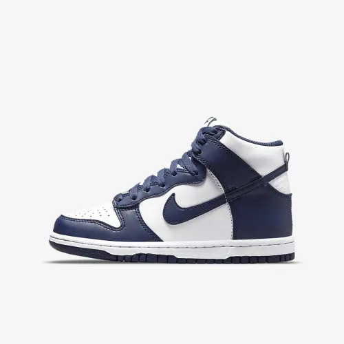 Nike Dunk High Big детские Кроссовки цвет белый