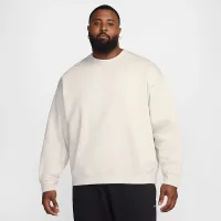 Nike Solo Swoosh мужские Fleece Crew цвет серый