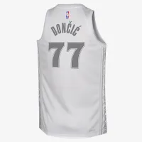 Luka Dončić Dallas Mavericks 2024/25 City Edition Big детские Nike Dri-FIT NBA Swingman Jersey цвет белый