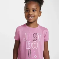 Nike Dri-FIT Femme Pop Toddler футболка and Tempo шорты набор Pink