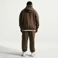 Nike Solo Swoosh мужские Cuffed Fleece Pants цвет коричневый