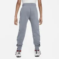 Nike Air Big детские Fleece Cargo Pants цвет серый