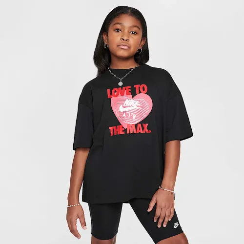 Nike Sportswear Big дитячі (Girls') футболка колір чорний