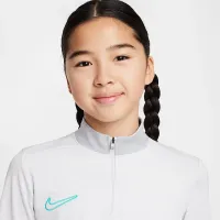 Nike Academy Big детские Dri-FIT Long-Sleeve 1/4-Zip Soccer Drill Top цвет серый