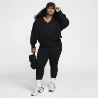 Nike One жіноча З високою талією Crop лосіни (великі розміри) колір чорний
