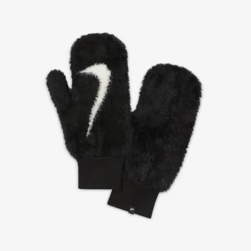 Nike Plush Knit Mittens колір чорний