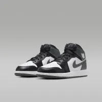 Nike Air Jordan 1 Mid Big детские Кроссовки цвет черный