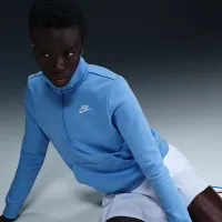Nike Sportswear Club Fleece женская 1/2-Zip свитшот синий