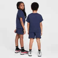 Nike Tech Fleece Little дитячі Tee and шорти комплект колір сірий