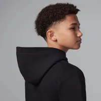 Nike Jordan Big дитячі Baseline Pullover Толстовка з капюшоном колір чорний
