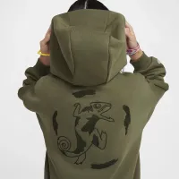Nike SB Big дитячі оверсайз Skate Толстовка з капюшоном колір зелений