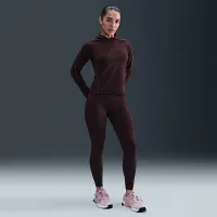 Nike Universa жіноча Dri-FIT Slim Hooded Long-Sleeve Top колір червоний