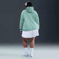 Nike Sportswear Phoenix Fleece женская оверсайз Pullover Толстовка с капюшоном (большие размеры) цвет зеленый