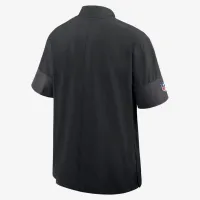 Minnesota Vikings Sideline Coach чоловічі Nike NFL 1/2-Zip Short-Sleeve Hooded Куртка колір чорний