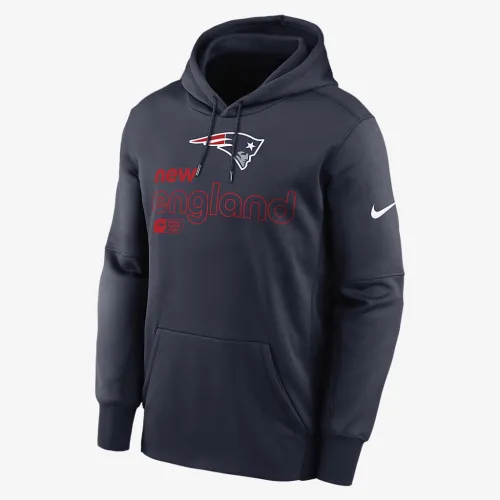 New England Patriots Men’s Nike Therma NFL Pullover Толстовка з капюшоном блакитний