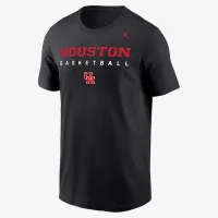 Nike NCAA Houston Cougars мужские баскетбольные Short-Sleeve Dri-FIT футболка цвет черный