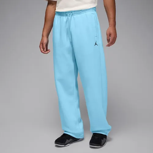 Nike Jordan Brooklyn Fleece мужские оверсайз Open-Hem Pants синий